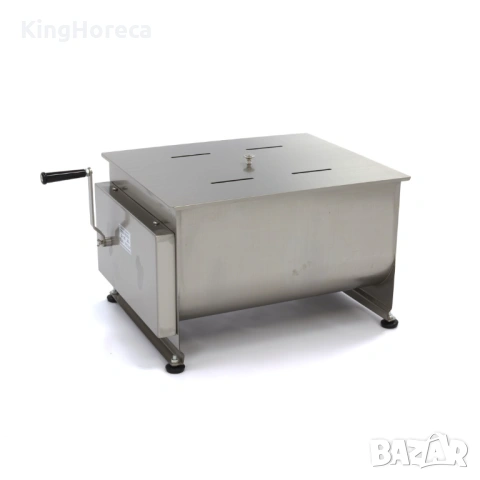 Смесител за кайма 60 л – двойна ос, ръчно задвижване, накланяща купа, снимка 2 - Обзавеждане на кухня - 54105961