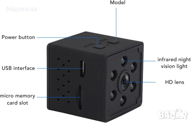 Мини шпионска камера Q15 / Камера за Шпионаж / Мини Камера, снимка 7 - Камери - 45980465
