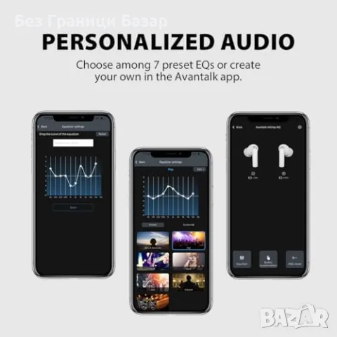 Нови Безжични слушалки ANC & aptX – 2 чифта за iPhone Android Айфон , снимка 3 - Безжични слушалки - 47421968