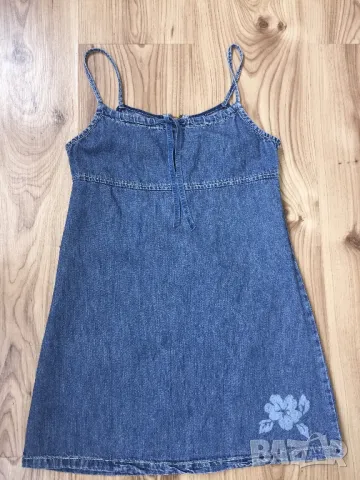 Детска дънкова рокля BENETTON оригинал, size 8г./128см, много запазена, снимка 1