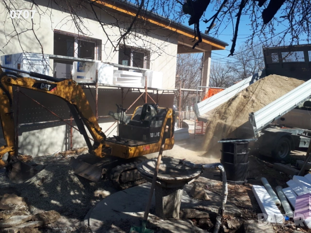 Услуги с мини багер и самосвал