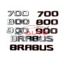 Brabus надпис Брабус mercedes, букви, мерцедес, 800, 900, снимка 1 - Аксесоари и консумативи - 44950748