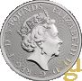 2 oz Сребърна монета, White Horse of Hanover, Queen's Beast 2020, снимка 2