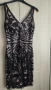Официална черна къса рокля с пайети, снимка 3