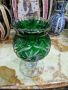 Превъзходна много красива антикварна колекционерска кристална ваза чаша Bohemia , снимка 3