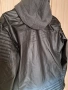 Кожено яке със сваляща се качулка, снимка 2