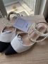 Обувки с перли бежови пантофки бели , снимка 4