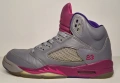 Nike Air Jordan 5 Retro Cement Grey/Pink, снимка 4