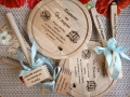 Персонализирани плато, чук и дървена лъжица , снимка 2