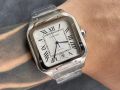 Мъжки часовник Cartier Santos de Cartier L с автоматичен механизъм, снимка 3