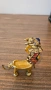 Бронзово слонче с емайли, снимка 4
