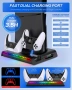 Зарядна стойка с охлаждащ вентилатор и RGB за PS5 Slim, снимка 2