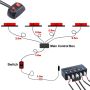 6 Led 4 бр Аварийна Лампа Жълта Блиц Светлина с Контролер 8 Режима 12V, снимка 4