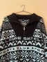 Дамска плетена блуза с цип отпред в черно и бяло 🖤🤍🖤🤍🖤🤍🖤🤍🖤🖤, снимка 3