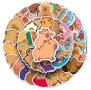 50 бр Капибара Capybara самозалепващи лепенки стикери за украса декор картонена торта и др, снимка 7