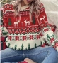 Дамски Коледен пуловер размер М-Л , снимка 5