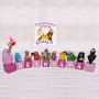 Керамични кубчета с букви за изписване на детско име / Именки, декорирани с фигурки на Барбароните, снимка 1 - Други - 39451861