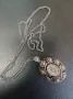 Красиво Сребърно Дамско Колие Часовник , снимка 5