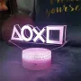 3D Play station Нощна лампа с 16 цвята Функция USB, снимка 1