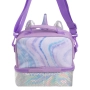 Термо чанта за обяд с 2 отделения, Еднорог, Лилав, 23x13x21 см., снимка 4