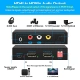8K 60Hz HDMI Audio Extractor – HDMI към Optical/Coaxial/AUX конвертор, 4K120Hz, поддръжка HDCP, DTS, снимка 2