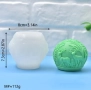 3D 2 модела Коледа Коледна топка елен елха Силиконов молд свещи гипс сапун смола , снимка 3