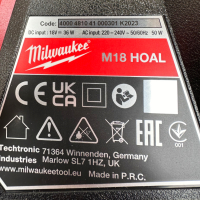 Milwaukee M18 HOAL - Нова акумулаторна LED лампа 18V, снимка 4 - Други инструменти - 45031722