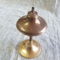 Стилна бронзова лампа, снимка 2 - Антикварни и старинни предмети - 45381827