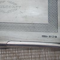 Стара Сребърна Кутия за Цигари 0.925 Англия , снимка 2 - Антикварни и старинни предмети - 45668133