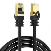 Qxcynsef Outdoor Cat 6 Ethernet кабел, RJ45 екраниран-550-MHz водоустойчив (черен, 35M,40М,50М,60М), снимка 1 - Кабели и адаптери - 45554752