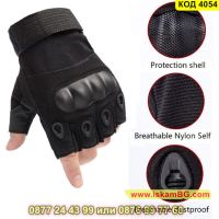 Тактически ръкавици без пръсти с протектор подходящи за различни видове спорт, черни- КОД 4054, снимка 6 - Ръкавици - 45221128