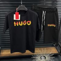 Мъжки екип Hugo Boss Реплика ААА+ черен , снимка 1 - Спортни дрехи, екипи - 46116123