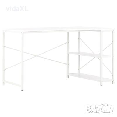 vidaXL Компютърно бюро, бяло, 120x72x70 см(SKU:20262, снимка 1