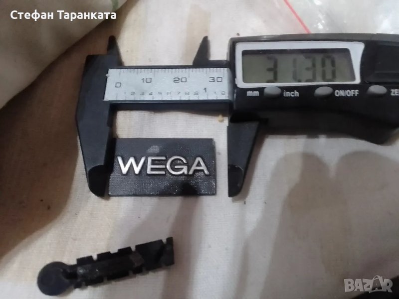 табелка от тонколона WEGA, снимка 1