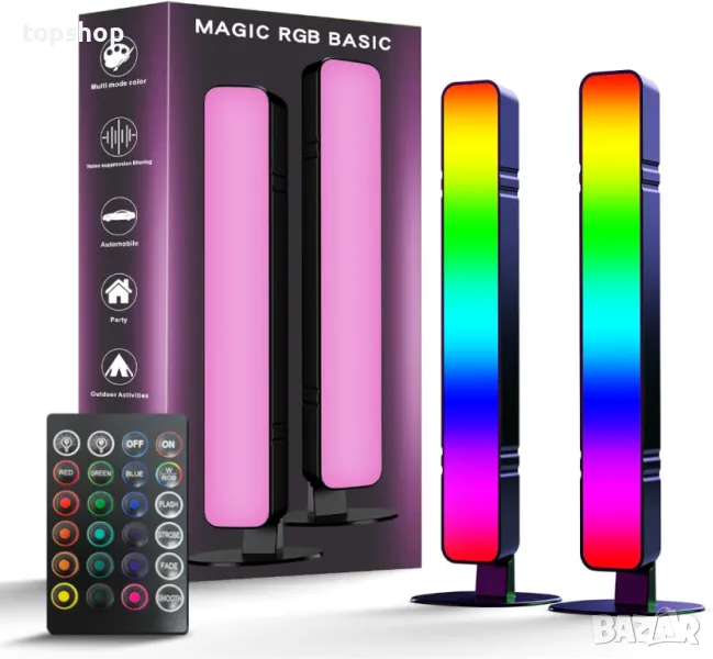 MICTUL RGB светлинна лента, с 15 режима за синхронизиране на сцени и музика, USB захранване, снимка 1