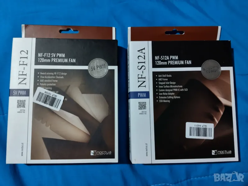 Вентилатори Ноктуа/Noctua NF-F12 & NF-S12A (120mm), снимка 1