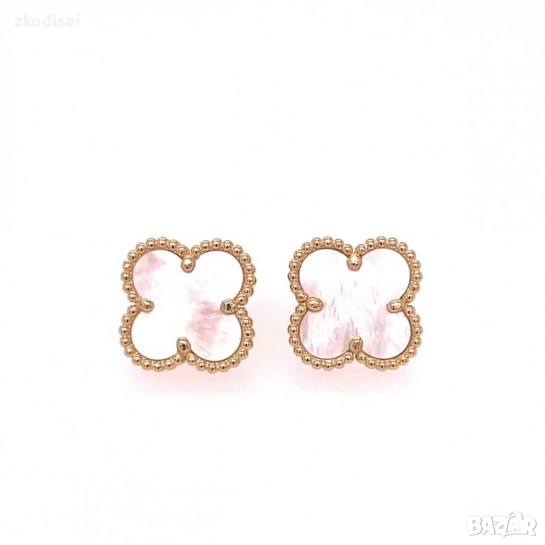 Златни обеци Van Cleef 4,62гр. 14кр. проба:585 модел:34586-1, снимка 1