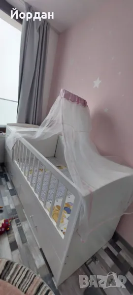 Поръчкова Дървена Кошара за бебе или за по-голямо дете с включен Детски матрак, снимка 1