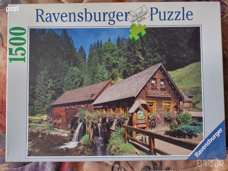 Пъзел "Mill in the Black forest" Hubber 2001г. Ravensburger 1500 части, снимка 1