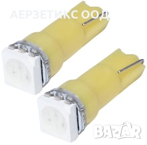 КРУШКА T5 12V LED SMD ОРАНЖЕВА, снимка 1