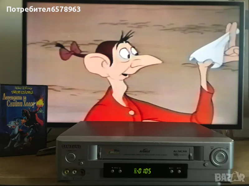 Видеокасета '' Легендата за Спийли Холоу '' VHS, снимка 1