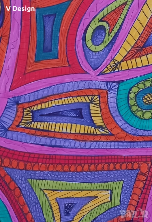 Абстрактна картина "Африка", снимка 1