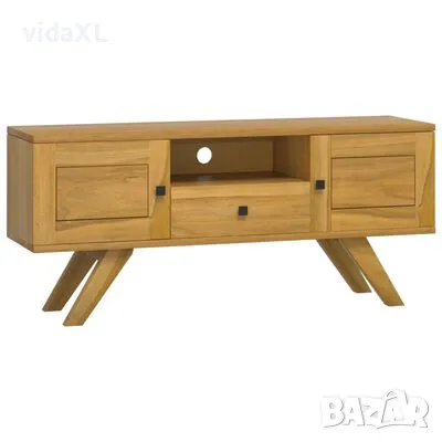 vidaXL ТВ шкаф, 110x30x50 см, тиково дърво масив（SKU:340869）, снимка 1