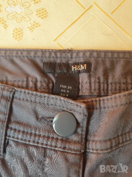 Дамски панталон H&M, тип дънки сив, снимка 1