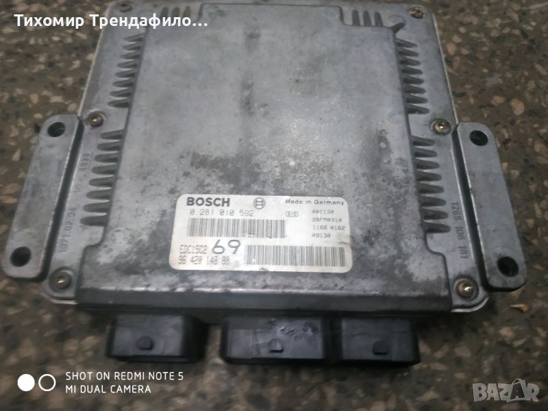 ECU компютър peugeot 306 2.0 hdi 0 281 010 592, 0281010592, edc15c2, 96 420 148 80, 9642014880, снимка 1