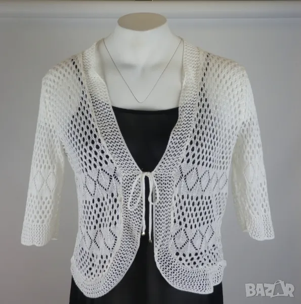 XXL Бяла лятна жилетка, снимка 1