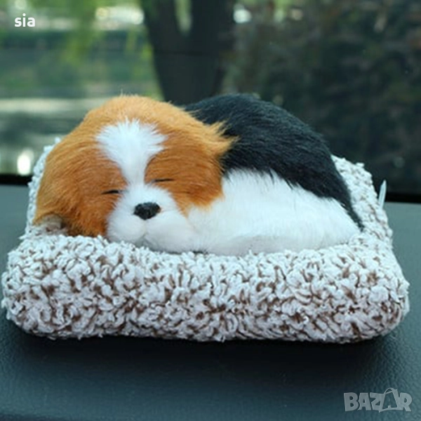 Влагоабсорбатор кученце - плюш, кафяво, снимка 1