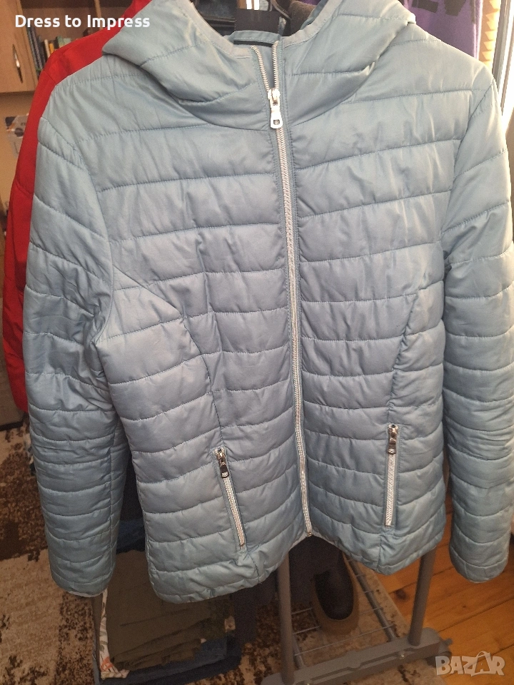 Дамско яке светло синьо М размер, снимка 1