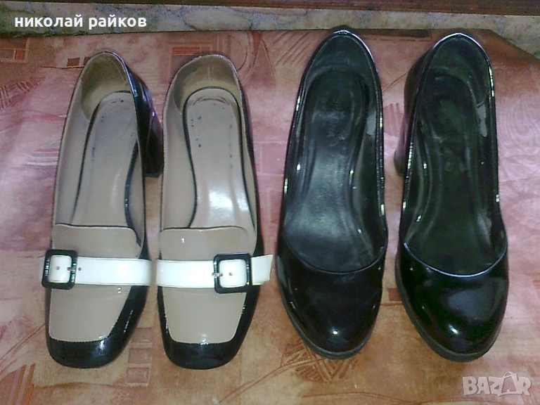 Дамски лачени обувки № 38, снимка 1