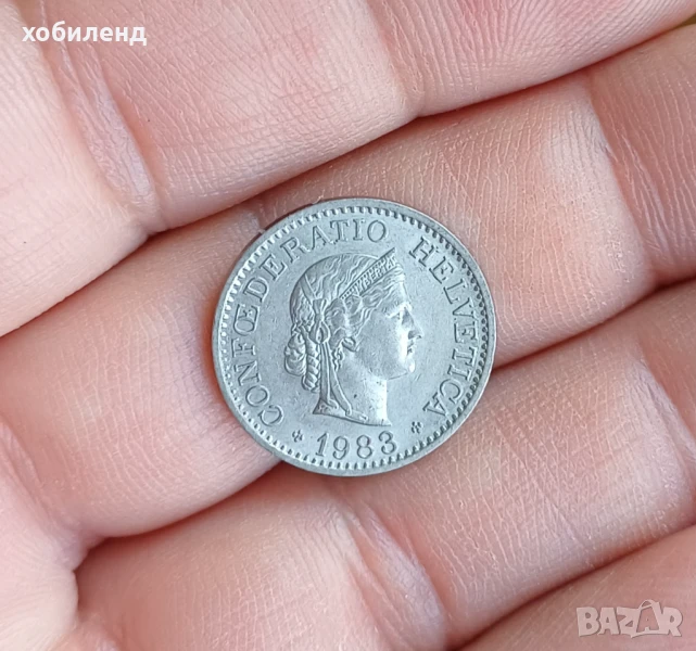 10 рапен Швейцария 1983 нециркулирали , снимка 1